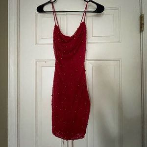 Oh Polly red mini dress